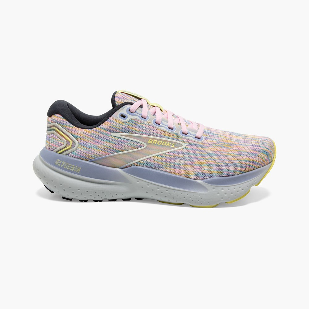 Chaussures Running Route Brooks Glycerin 21 Noir Grise Femme | DAK-2298114